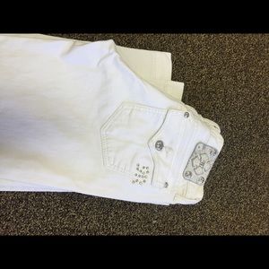 White Miss Me Jeans. Boot cut size 30.