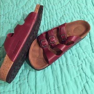 Birkenstock Women's Florida three strap sandals.