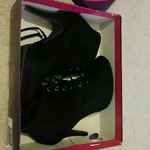 Black Lace Up Heels