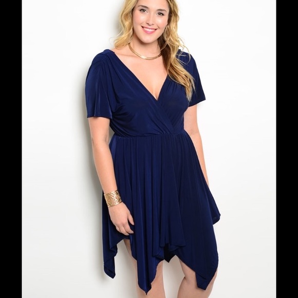 ❌Big SALE  Navy  Blue Dress - Picture 2 of 4