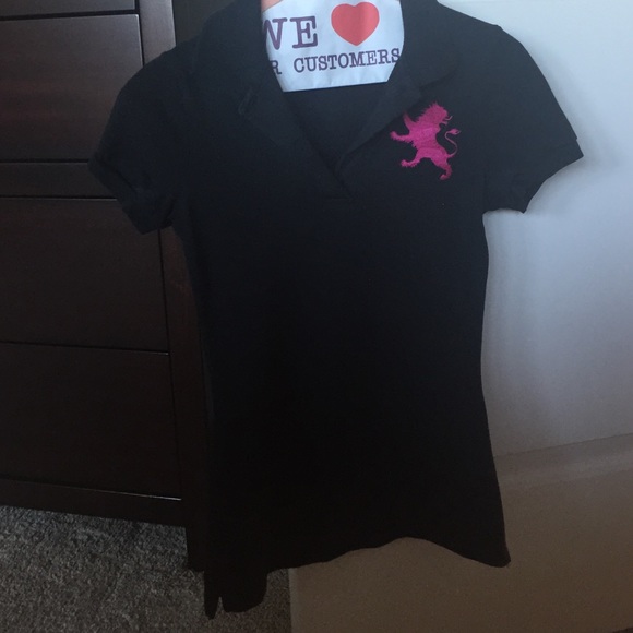 Black express polo shirt