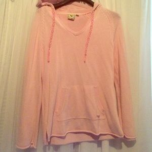 Roxy pink sweater/sweatshirt
