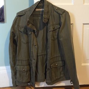 green VERY SOFT and verycute green pocketed jacket