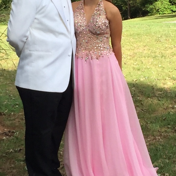 Light Pink, long prom/formal dress - Picture 1 of 4