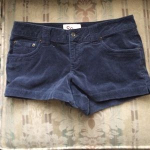 Velvet shorts