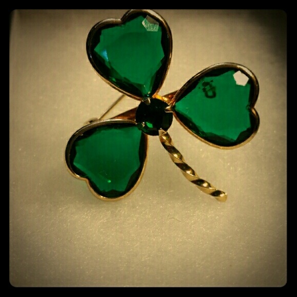 Vintage St . Patrick brooch circa 80s