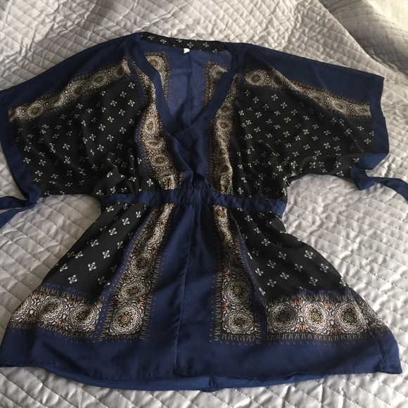 Free People BoHo Sheer top/dress Medium