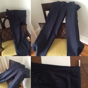 VENUS Luna fit Linen wide leg long length Navy 6