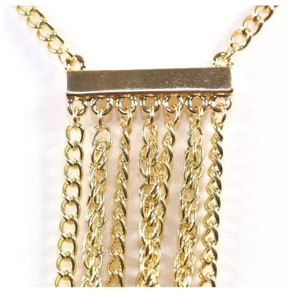 Snake Head Fringe Necklace - Picture 2 of 4