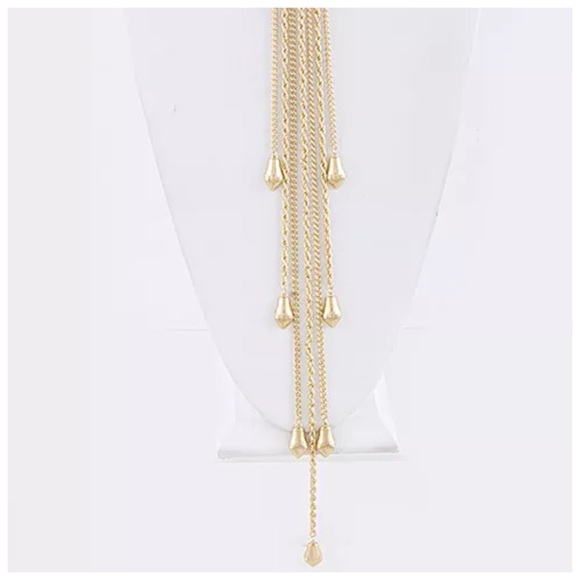 Snake Head Fringe Necklace - Picture 3 of 4