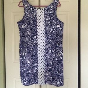 Lilly Pulitzer Blue Patterned Dress
