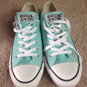 Blue converse sneakers