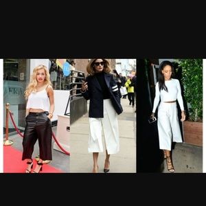 Black gaucho trousers/ culottes