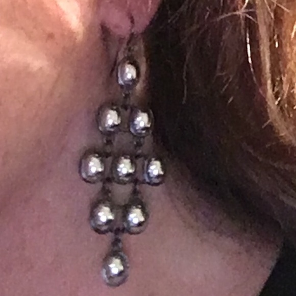 Boho hippy drop earrings on French wires - Picture 2 of 2