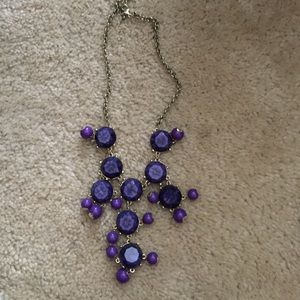 Purple bubble necklace