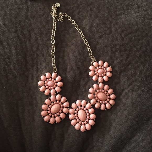Pink flower necklace