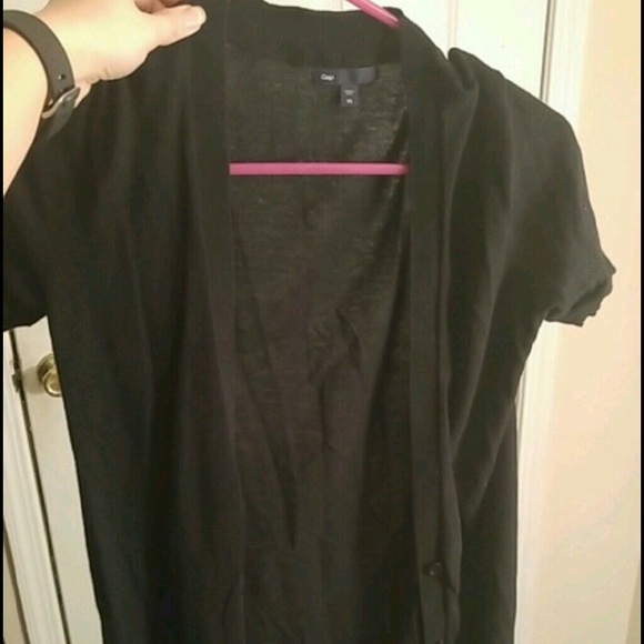 Gap short sleeve black cover up