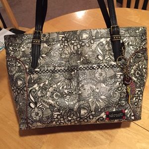 Sak Roots Black and White Purse