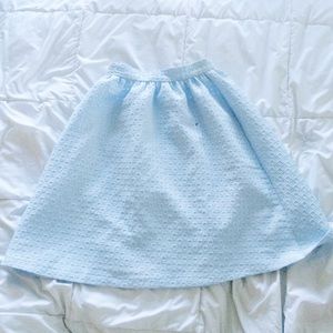 Baby Blue Midi Topshop Skirt