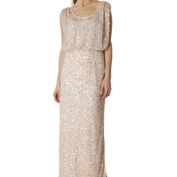 JS COLLECTIONS Ivory Embellished Formal Dress - Picture 3 of 4