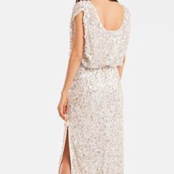 JS COLLECTIONS Ivory Embellished Formal Dress - Picture 4 of 4