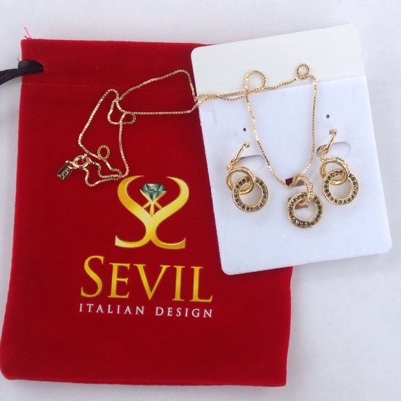 Marcasite Crystal Double Ring Set - Picture 3 of 4