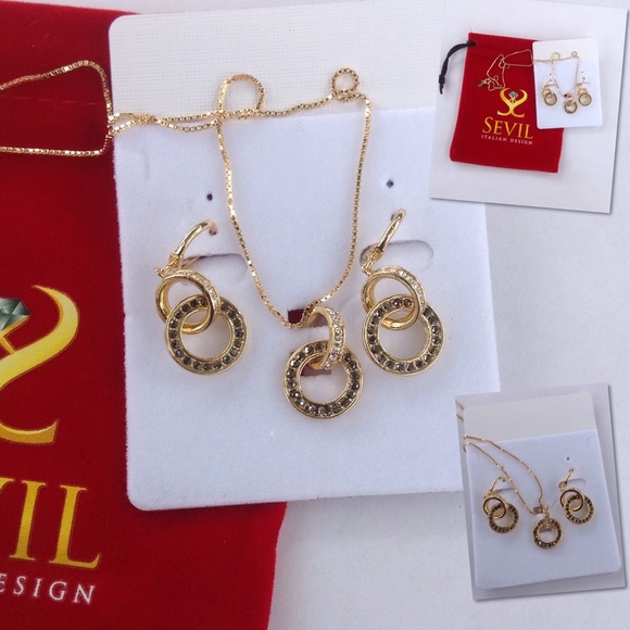 Marcasite Crystal Double Ring Set - Picture 4 of 4