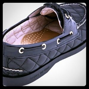 Women's Sperry Top-tier 8.5M Black Boat Shoes