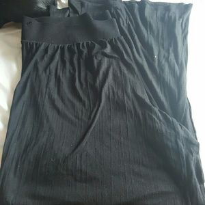 Black wide leg pants