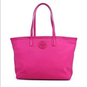 Tory Burch, Marion Nylon Tote NWT in Carnation Red