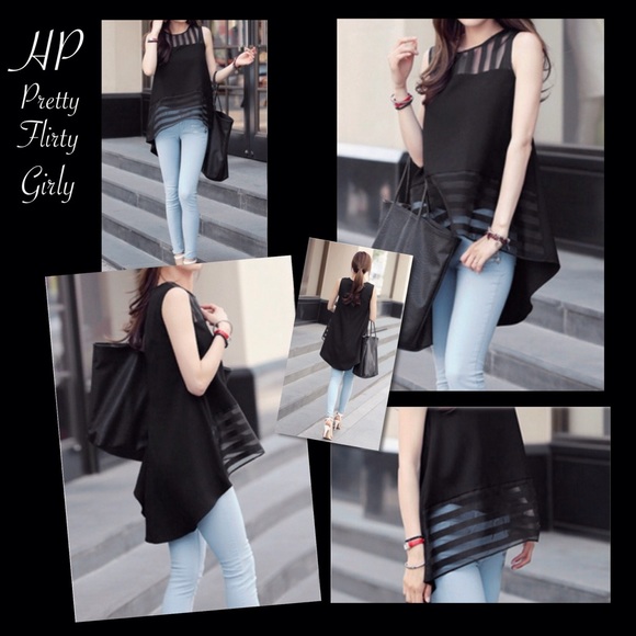 Black Sheer Blouse - Picture 5 of 5