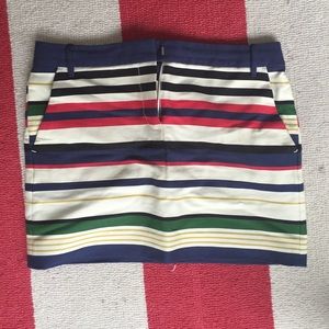 J crew striped skirt NWT