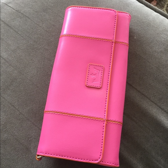 A sunset colored clutch