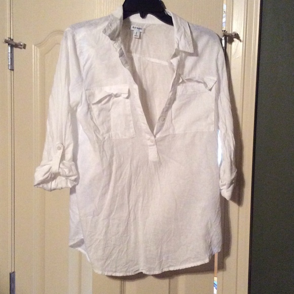 Old Navy white linen tunic