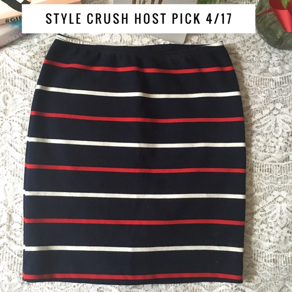 American Apparel Dresses & Skirts - American Apparel Striped Ponte Mini Skirt