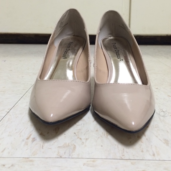Pierre Dumas Nude Point Toe Heels