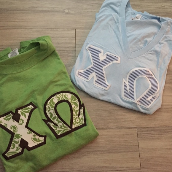 CHI OMEGA LETTER SHIRT BUNDLE