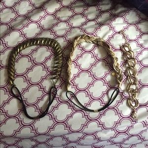 Urban Outfitters Headbands and bracelet
