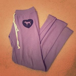 Love PINK purple sweat pants