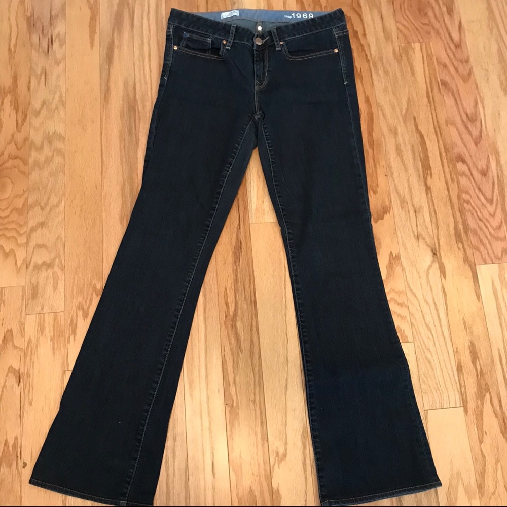 GAP dark jeans Curvy Boot Cut Size 8 / 29 Long