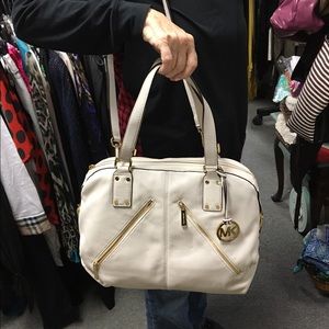 Michal Kors large white handbag