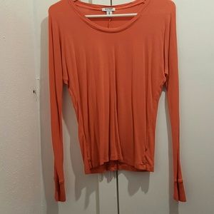 Coral long sleeve shirt