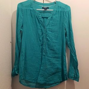 Teal long sleeve shirt