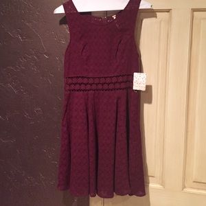 Burgundy/maroon dress