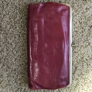 Hobo wallet (red leather)