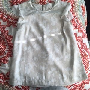 J. Crew Cap Sleeve Floral Top