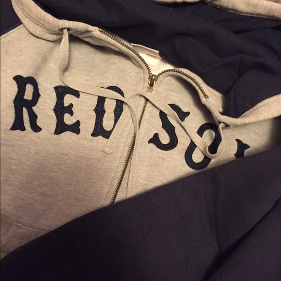 Red Sox blue and gray hoodie