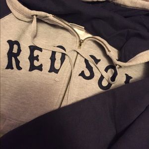 Red Sox blue and gray hoodie