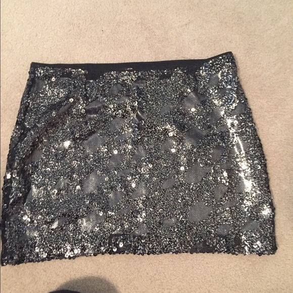 express sequin skirt