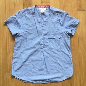 Button-down Short Sleeve Top